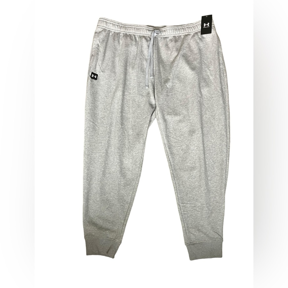 NWT Under Armour Men's Rival Fleece Joggers Loose Fit Tapered Leg Sweatpant 4XL - Picture 4 of 11